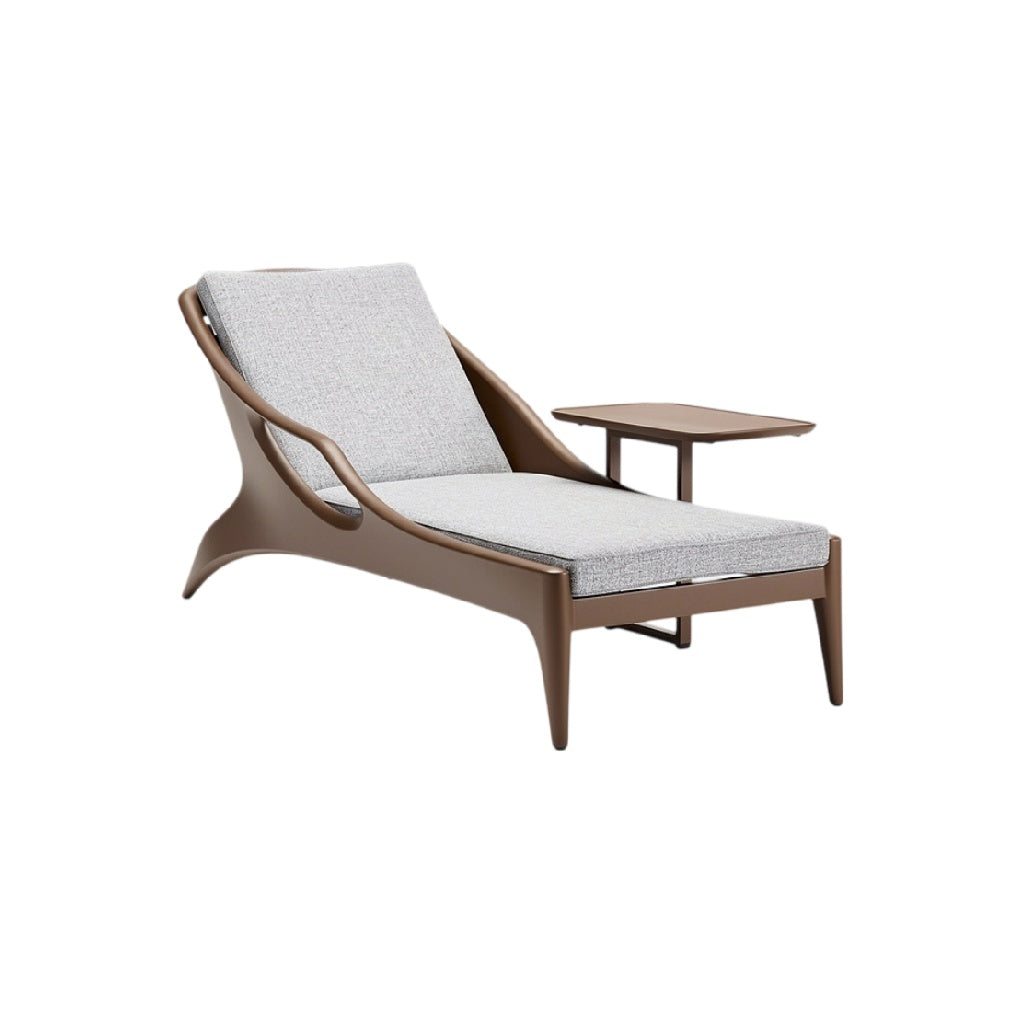 **Chaise Longue Design Moderne avec Table Intégrée**