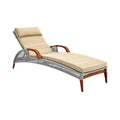 **Chaise longue en aluminium et textile, design ergonomique et élégant**