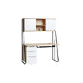 **Bureau en bois avec rangements intégrés et design épuré**